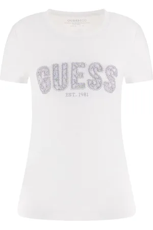 Guess T-shirt Courts en dentelle avec logoxlarge