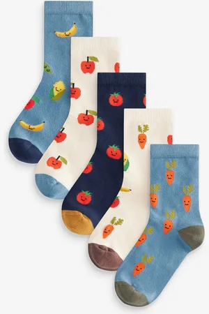 Next Chaussettes en coton riche Imprimé 5 LotUK 4-6.5
