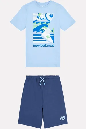 New Balance Kids Greatest Hits Graphic 100% Cotton T-Shirt And Shorts Set166168cm