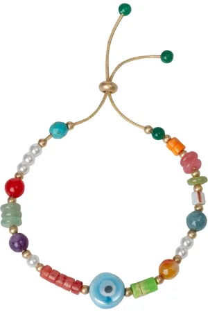 Bibi Bijoux Gold Tone Multi Beaded Friendship Braceletun