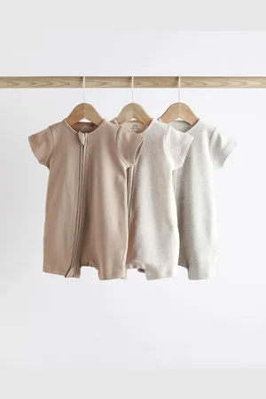 Next Bébé - Pantalons à fermeture éclair 100% coton 3 Lot (0mths-3yrs)2 - 3 ans (92 - 98cm)