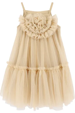 Angels Face Gold Rosheen Tulle Dress140146cm