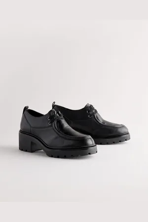 Next Forever Comfort Cuir Chunky Cleat À lacets talons Mocassins