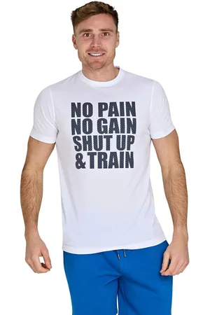 Raging Bull T-shirt Sport No Pain imprimé Blanc6X-Large
