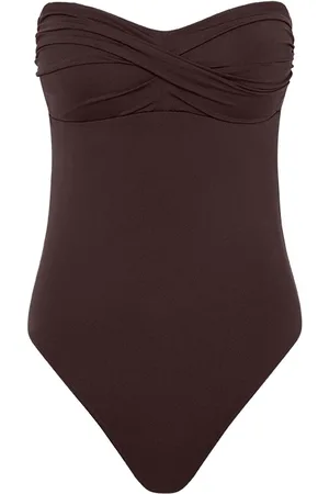 SEA LEVEL Essentials Edit Twist Bandeau One Piece Swimsuit40