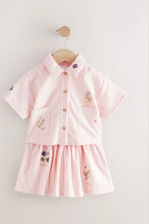Next 100% Cotton Top and Skirt Set (3mths-7yrs)98104cm