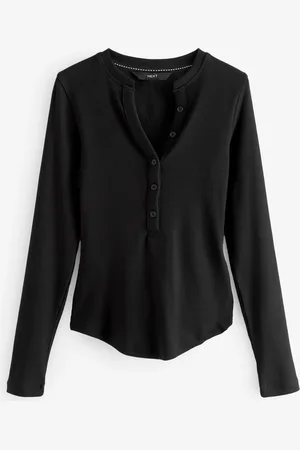 Next Haut Henley à manches longues côtelé avec boutons44