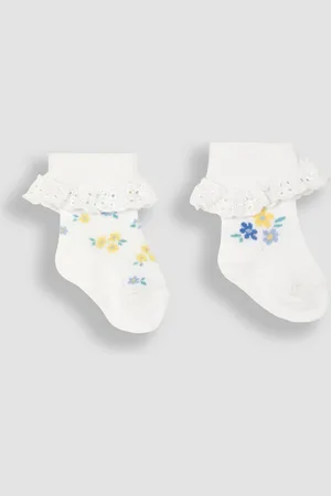 JoJo Maman Bébé 2{Paquet de chaussettes à froufrous1 - 2 ans (80 - 92cm)