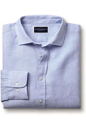 Charles Tyrwhitt Coupe ajustée Plain Pure 100% Lin ShirtXL