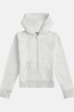 New Balance Small Girls Brush Back Logo Zip Hoodie14 - 15 ans (164 - 170cm)