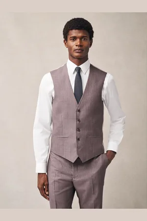 Next Gilet de costume texturé50 Long (UK 40 L)