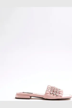 River Island Sandales froncées ornées eu38