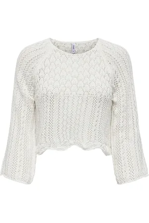 ONLY 3/4 Sleeve Crochet Jumper38