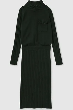 Reiss Floris Laine -Blend Robe mi-longue utilitaire tricotée avec du cachemireXS
