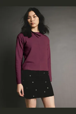 Next Col rond Cosy Soft Touch Rib Detail Seam PullM