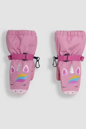 JoJo Maman Bébé Moufles imperméables à la licorne doublées de polaire1 - 2 ans (80 - 92cm)