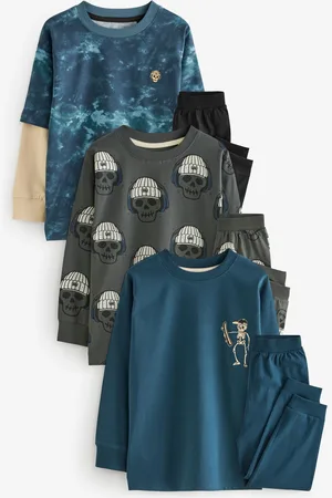 Next Manches longues 100% Coton Pyjama 3 Lot (4-16ans)12 ans (152cm)
