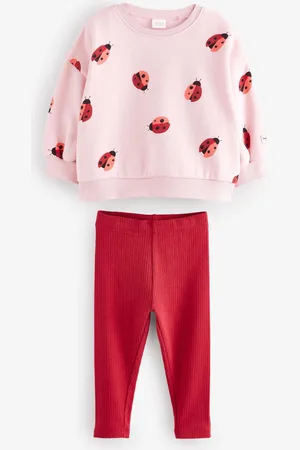 Next Ensemble Sweat-shirt en coton 100% et Leggings (3mths-7yrs)6 - Mois 9 (68 - 74cm)