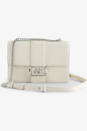 Armani Exchange Cream Logo Messenger Sacs à mainUn an