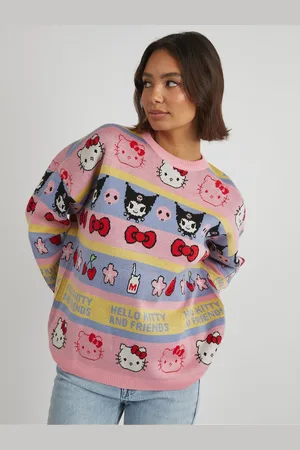 Skinnydip Hello Kitty Stripe Knitted Jumperlarge