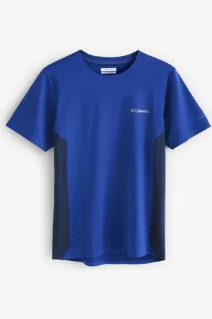 Columbia Blue Three Pitch Short Sleeve Crew T-ShirtMédium