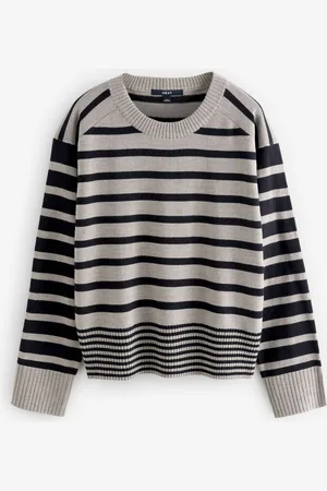 Next Motif doux au toucher Tricoté Col rond Pull2XL Reg