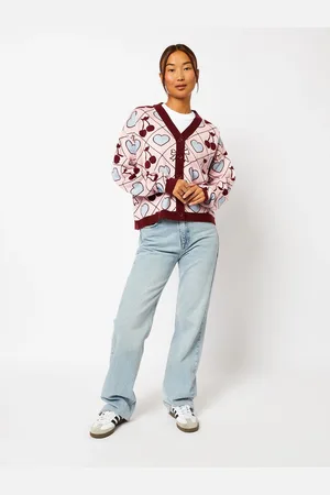 Skinnydip Cerisier matelassé & Naud CardiganS