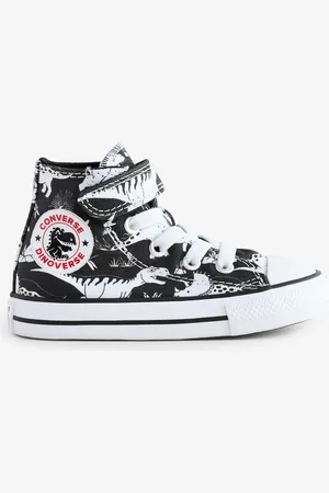 Converse Infant Chuck Taylor Dinosaur Print 1V Easy On Trainersr. u.8eu255