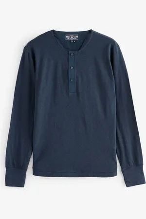 Superdry Merchant Grandad Jersey 100% Cotton TopTrès grand