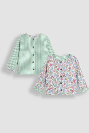 JoJo Maman Bébé Quilted Reversible 100% Cotton Jacket8692cm