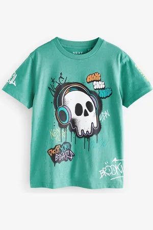 Next Short Sleeves Graphic 100% Cotton T-Shirt (3-16yrs)8 ans (128 cm)