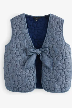 Next Veste sans manches rembourrée avec marguerites brodée sur le devant 100% cotonxlarge