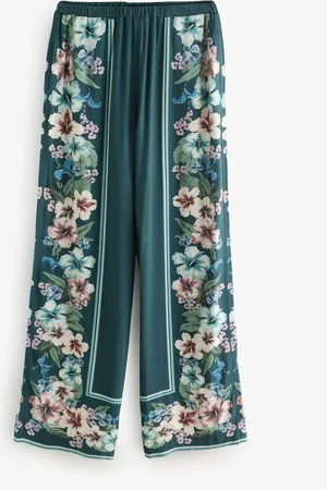 Next Pantalon large avec lin38 Petite