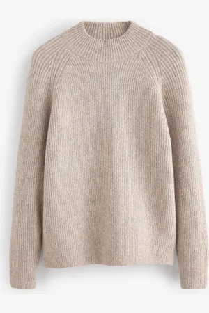 Next Relaxed Fit Premium Soft Touch Col rond Pull with WoolM Reg