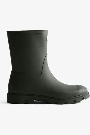 Hunter Green Downpour Short Wellies11