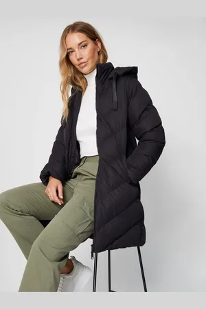 Threadbare Veste mi-longue rembourrée à capuche40