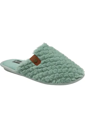 Dunlop Chaussons mules gaufrés à bout fermé pour dames