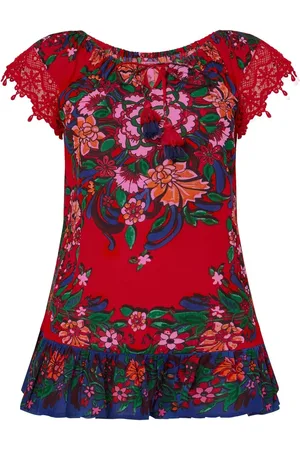 Joe Browns Lace Sleeve Tassel Top44