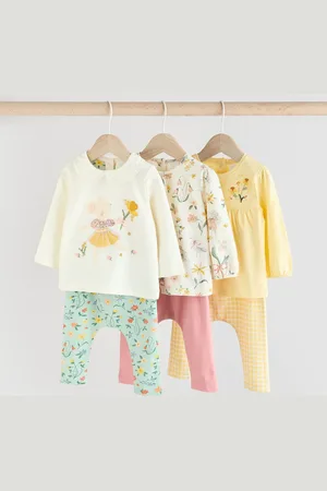 Next Ensemble Top et Leggings à manches longues pour bébé 3 Pack5662cm
