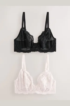 Next DD+ Non Pad Plunge Lace Bras 2 Pack