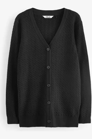 Clarks Senior Girls School Longline Cable Cardigan15 ans (170cm)