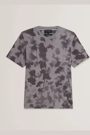 Ted Baker Denniss Regular Floral Print 100% Cotton T-ShirtTrès grand