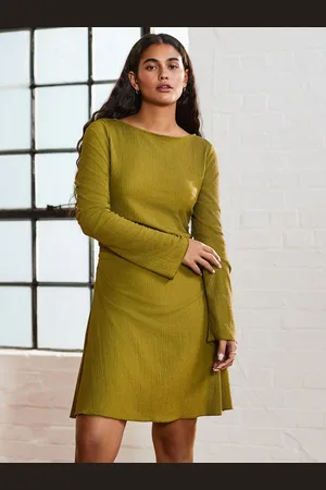 Next Manches longues Mini robe froncée34