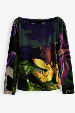 Next Kew Collection Velvet Manches longues Top38