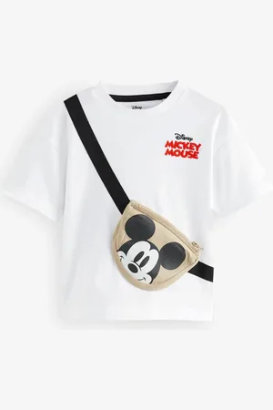 Next Mickey Mouse Short Sleeves Bumbag 100% Cotton T-Shirt (3mths-8yrs)4 - 5 ans (104 - 110cm)