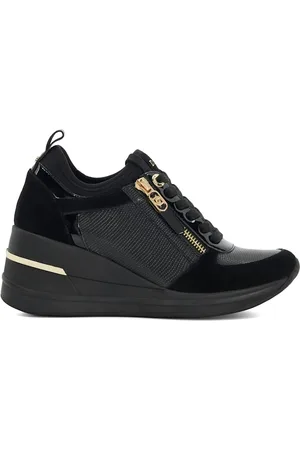 Dune Eiline 2 Side Zip Wedge Trainers