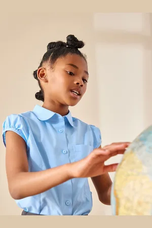 Next Chemisier scolaire à manches bouffantes (3-16ans)13 ans (158cm)