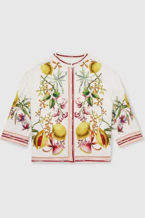 Reiss Winona NYBG Satin Floral-Print Shirt9 - 10 ans (134 - 140cm)