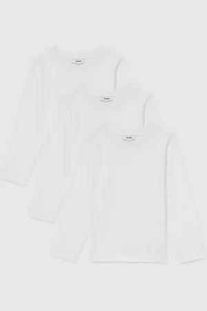 Reiss Fort 3 Pack Cotton-Jersey Long-Sleeve T-Shirts 3 Pack4 - 5 ans (104 - 110cm)