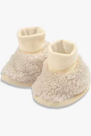 The Little Tailor Bottines bébé en polaire sherpa doublées en peluche0-6 Mois